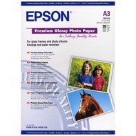 Epson Premium Glossy Photo Paper 255 g, A3 - 20 feuilles